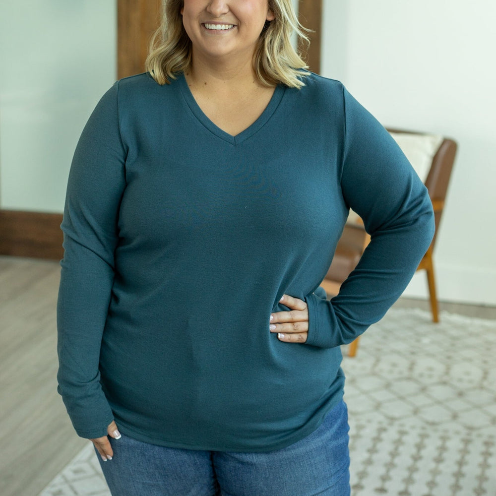 
                      
                        Leah Long Sleeve Top - Teal
                      
                    