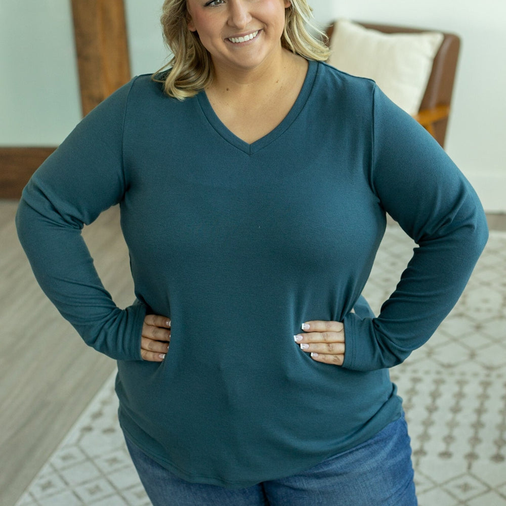 
                      
                        Leah Long Sleeve Top - Teal
                      
                    