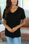 Michelle Mae Skylar Short Sleeve Top - Black