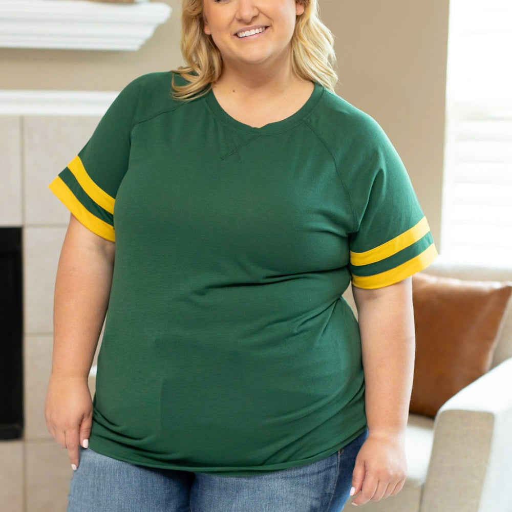 
                      
                        Kylie Tee - Green Bay Green and Yellow
                      
                    