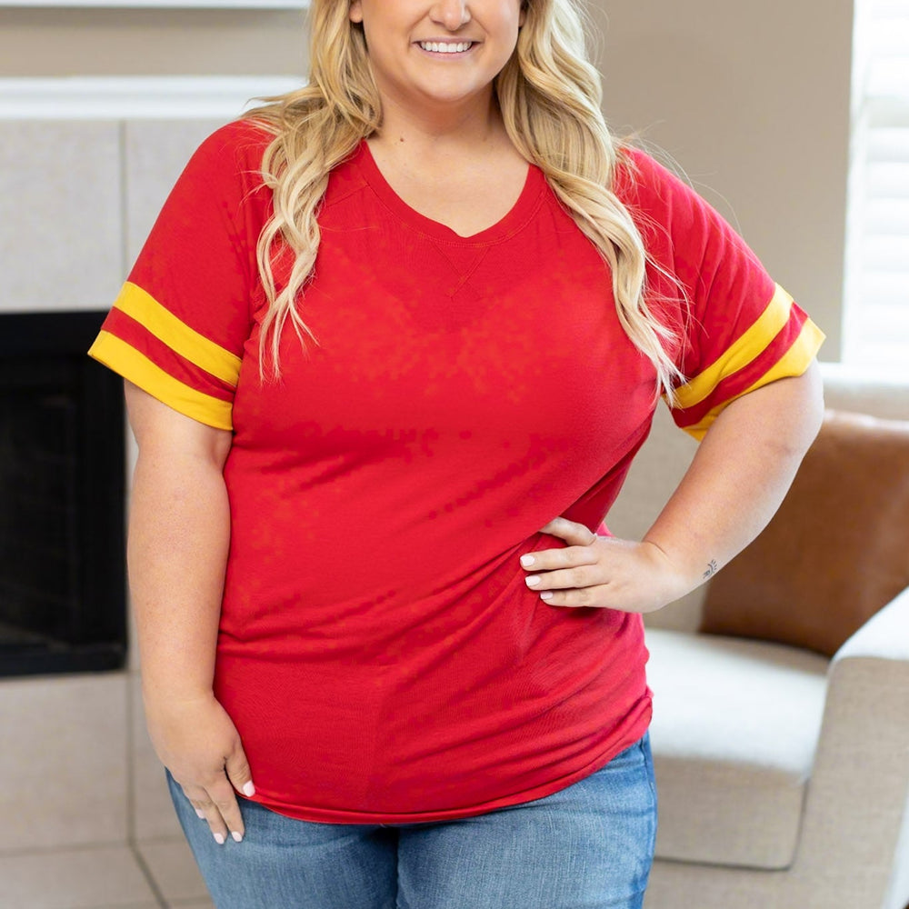 
                      
                        Kylie Tee - Kansas City Red and Yellow
                      
                    