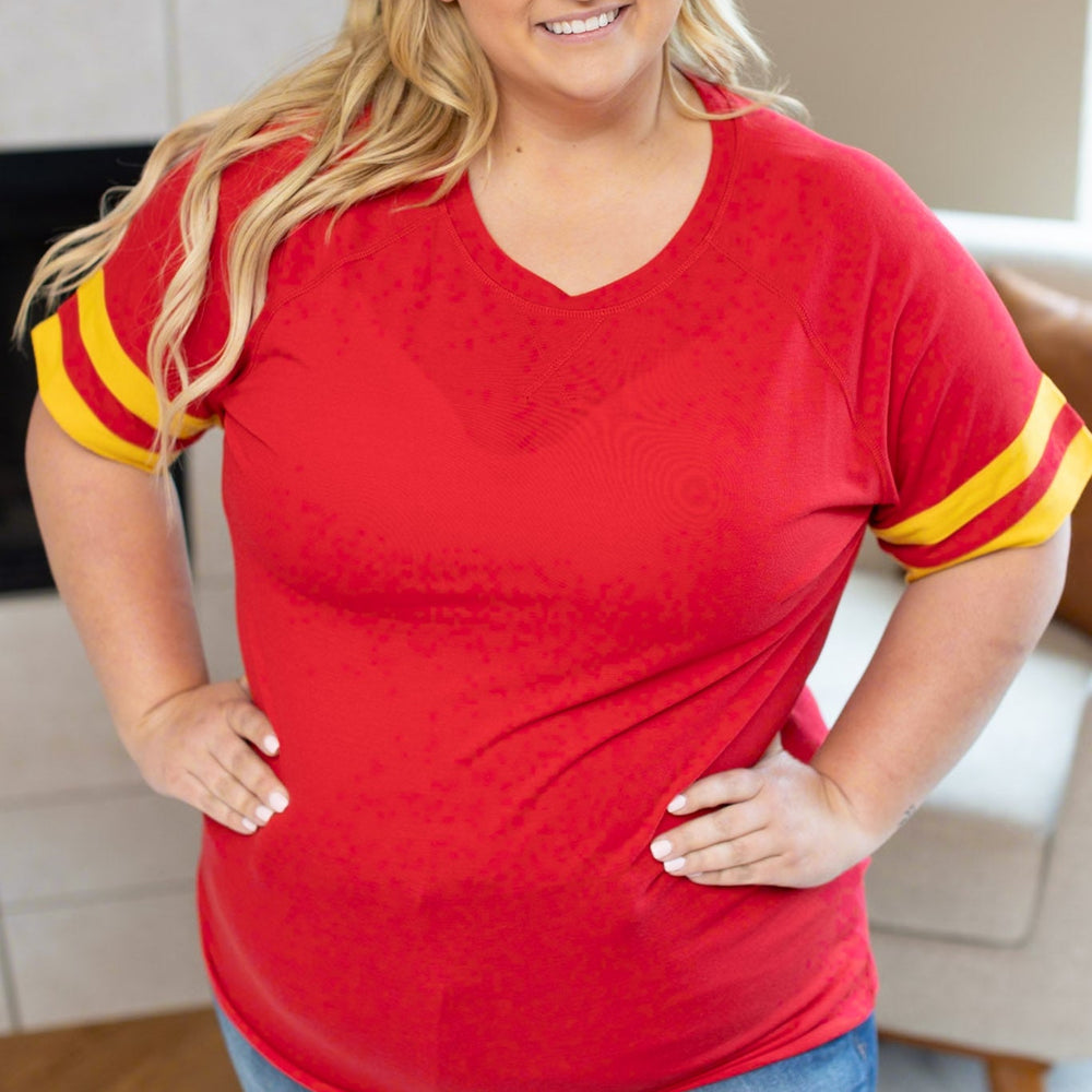 
                      
                        Kylie Tee - Kansas City Red and Yellow
                      
                    