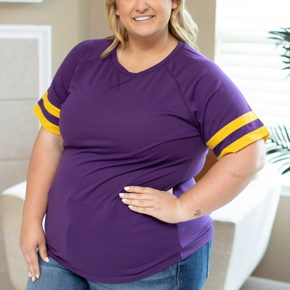 
                      
                        Kylie Tee - Minnesota Purple and Yellow
                      
                    