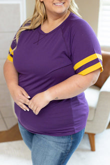  PREORDER: Michelle Mae Kylie Tee - Minnesota Purple and Yellow