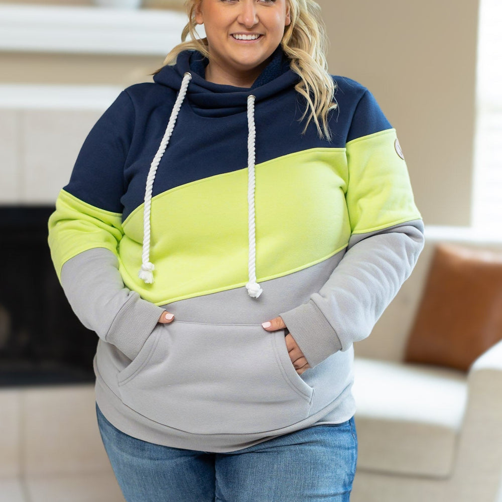 
                      
                        Lizzie Women's Hoodie | Seattle Navy, Lime, Grey
                      
                    