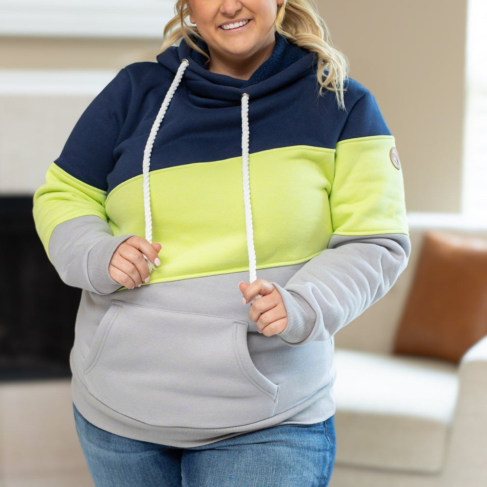 
                      
                        Lizzie Women's Hoodie | Seattle Navy, Lime, Grey
                      
                    