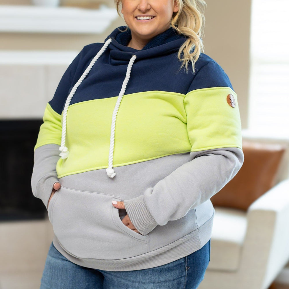 
                      
                        Lizzie Women's Hoodie | Seattle Navy, Lime, Grey
                      
                    