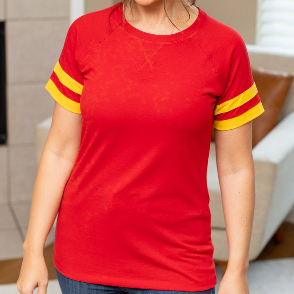 
                      
                        Kylie Tee - Kansas City Red and Yellow
                      
                    