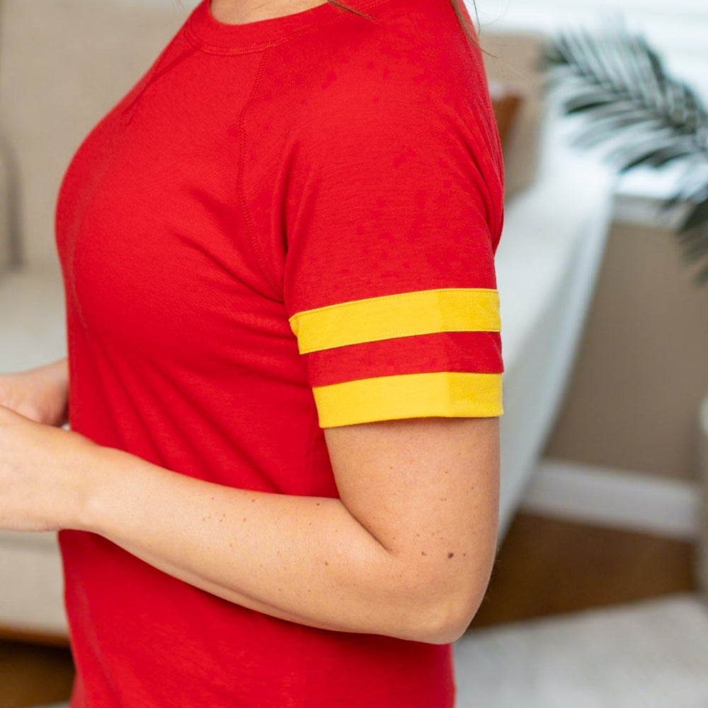 
                      
                        Kylie Tee - Kansas City Red and Yellow
                      
                    