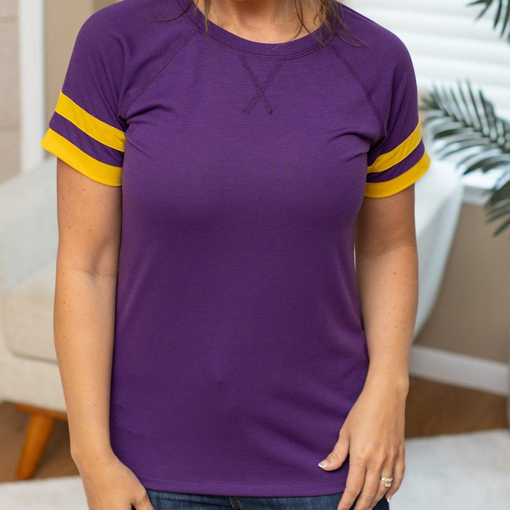 
                      
                        Kylie Tee - Minnesota Purple and Yellow
                      
                    