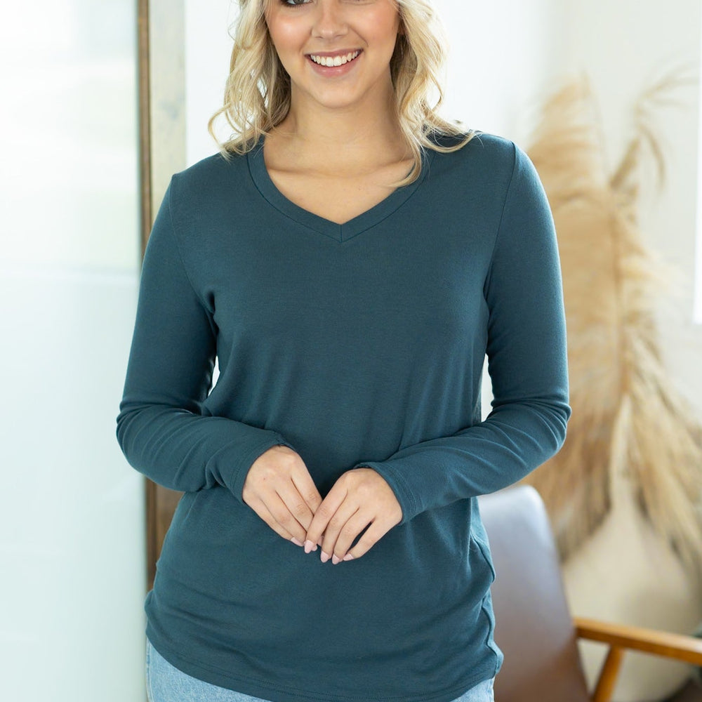 
                      
                        Leah Long Sleeve Top - Teal
                      
                    