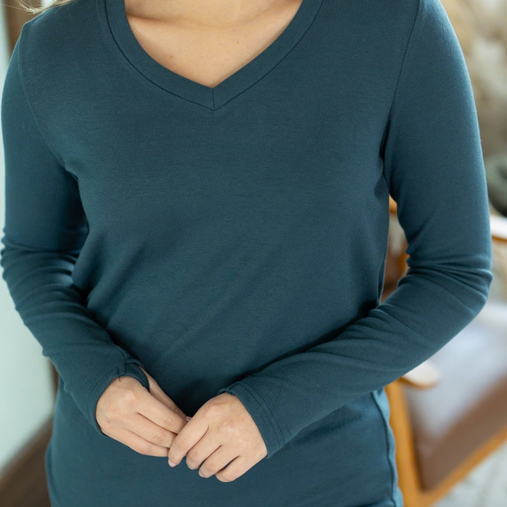 
                      
                        Leah Long Sleeve Top - Teal
                      
                    