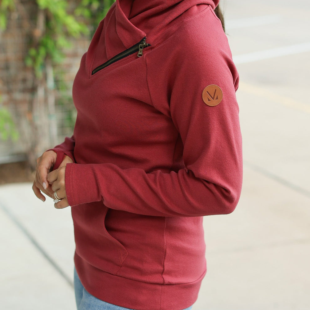 
                      
                        IN STOCK Classic Zoey ZipCowl Sweatshirt - Brick
                      
                    