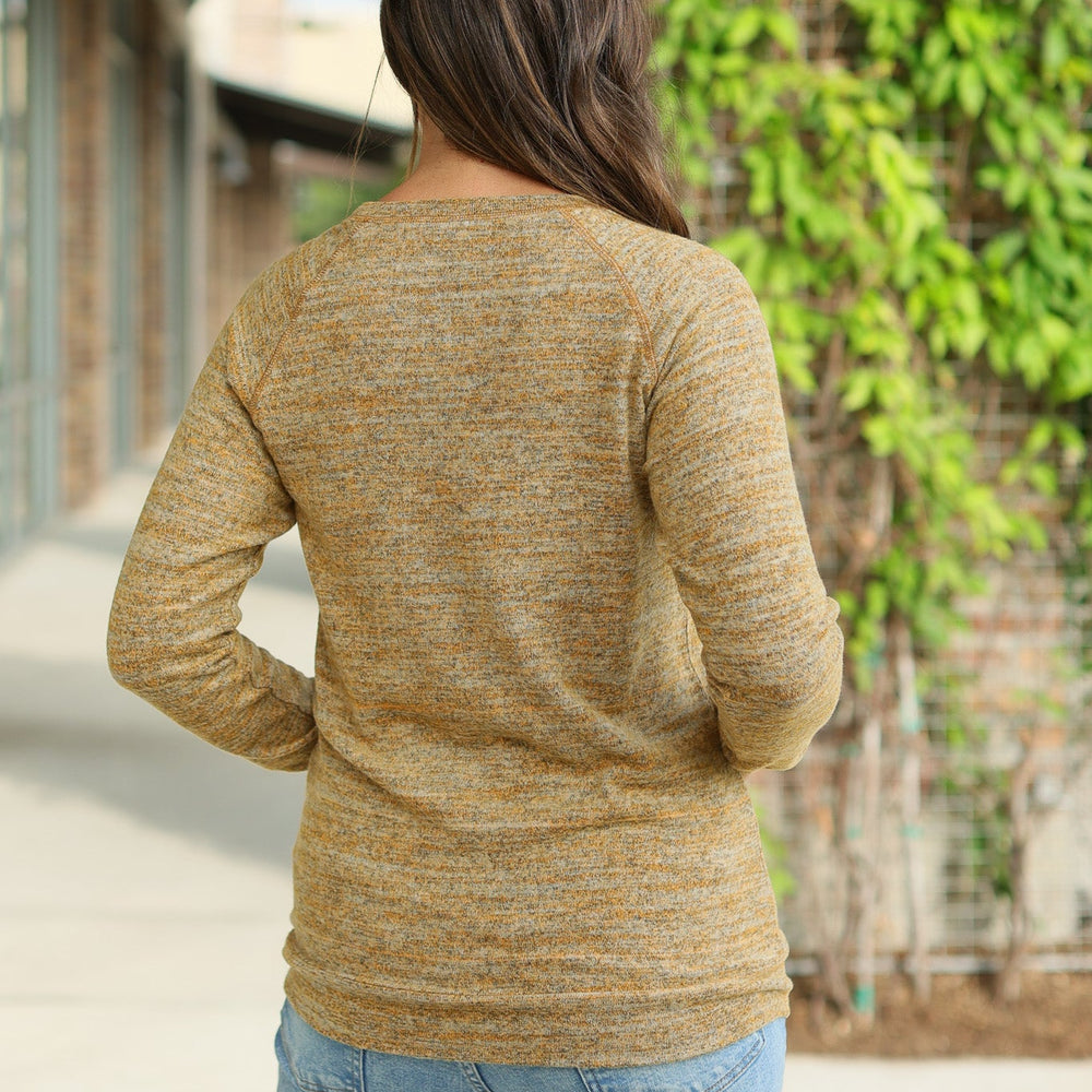 
                      
                        Hannah Pocket Pullover - Mustard
                      
                    