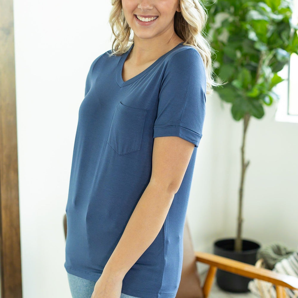 
                      
                        Sophie Pocket Tee - Blue
                      
                    