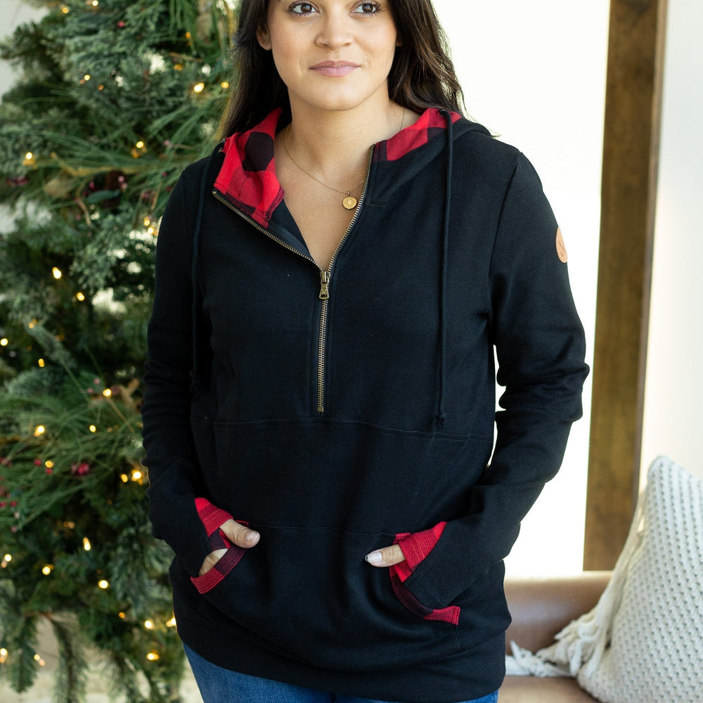 
                      
                        Avery Accent HalfZip Hoodie - Buffalo Plaid
                      
                    