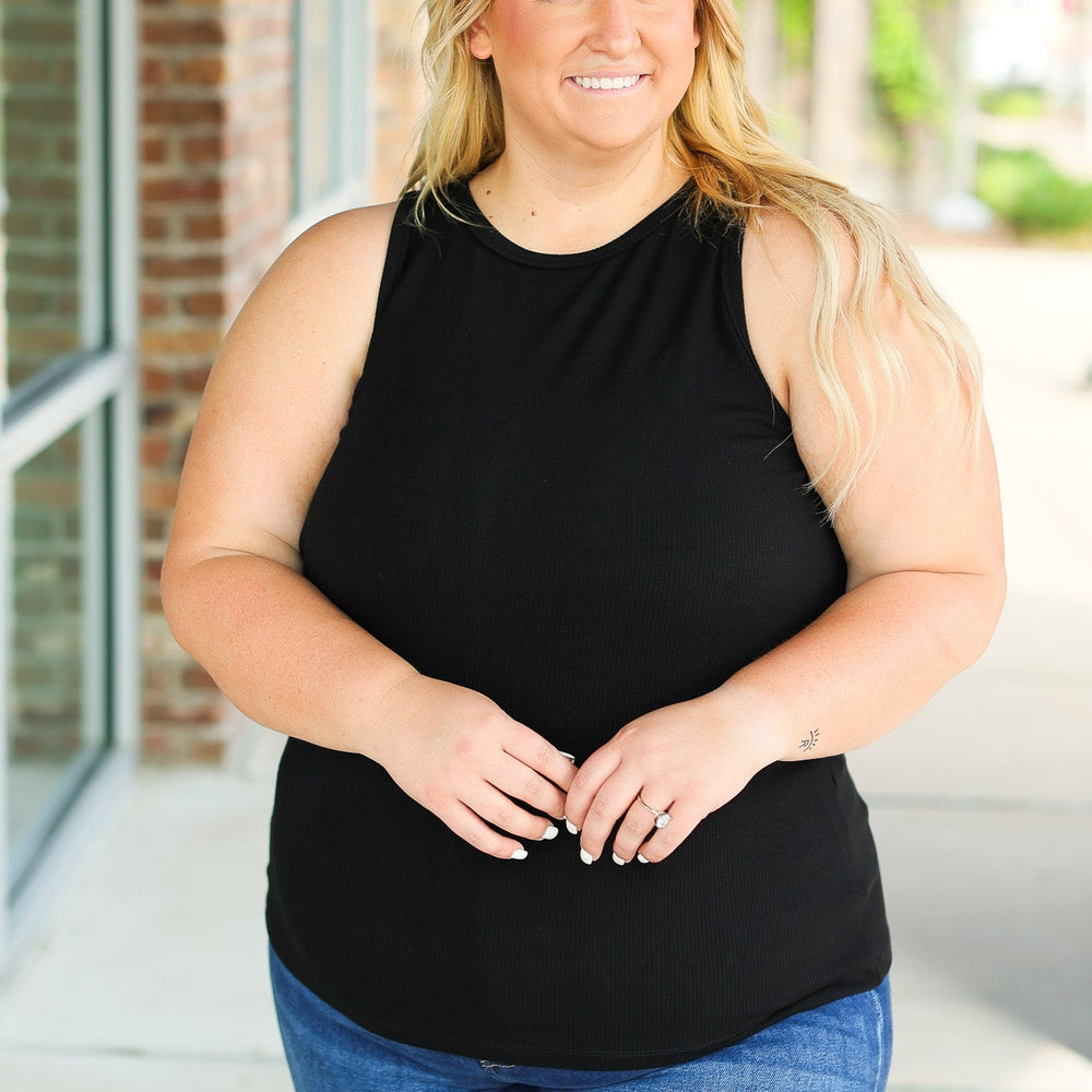 
                      
                        Tara Ribbed Tank - Black
                      
                    