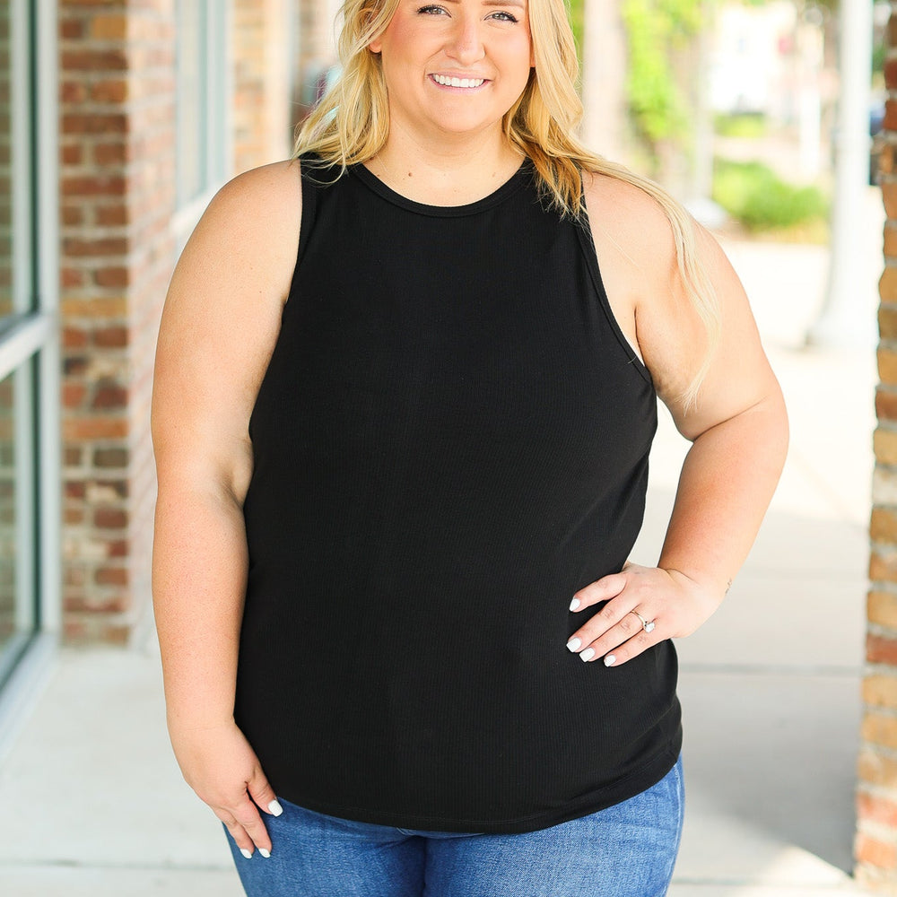 
                      
                        Tara Ribbed Tank - Black
                      
                    