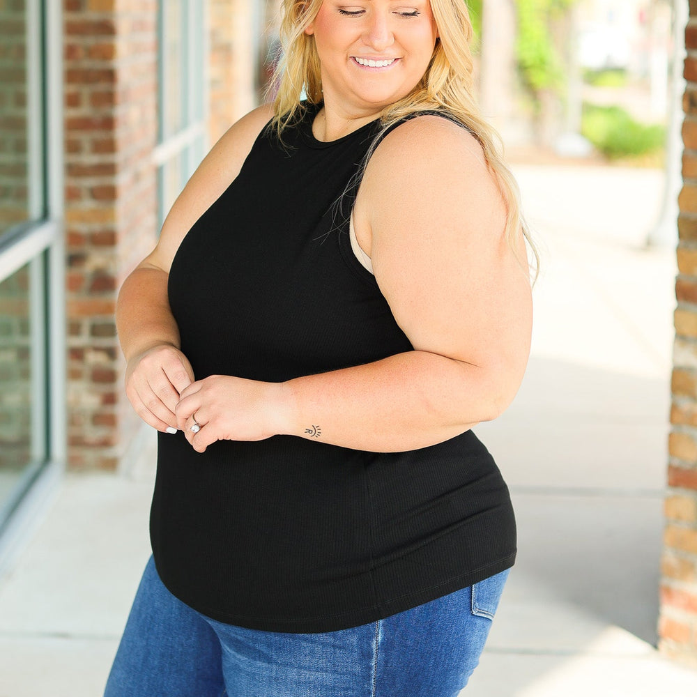 
                      
                        Tara Ribbed Tank - Black
                      
                    