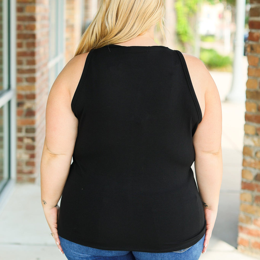 
                      
                        Tara Ribbed Tank - Black
                      
                    