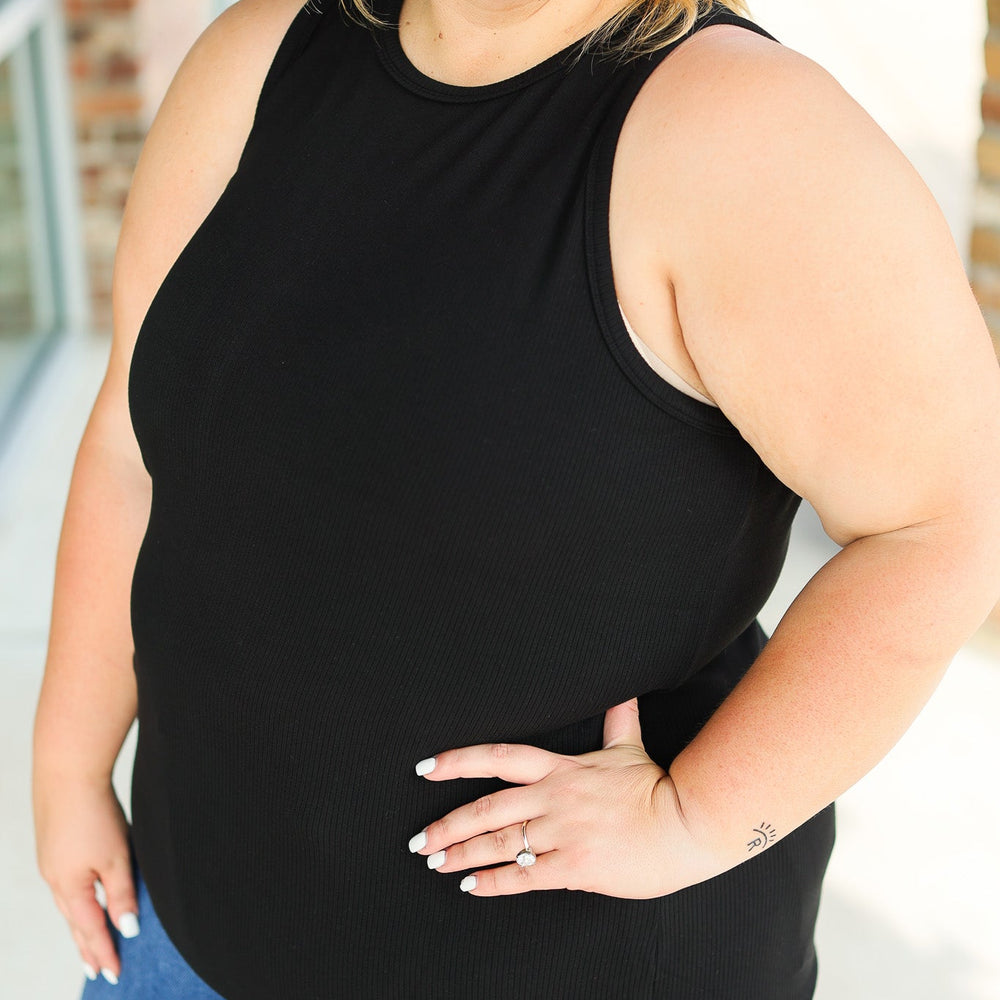 
                      
                        Tara Ribbed Tank - Black
                      
                    