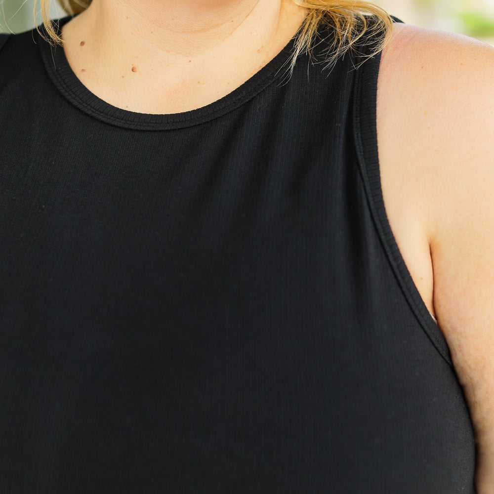 
                      
                        Tara Ribbed Tank - Black
                      
                    