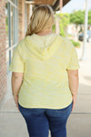 Short Sleeve ZipUp Hoodie - Yellow
