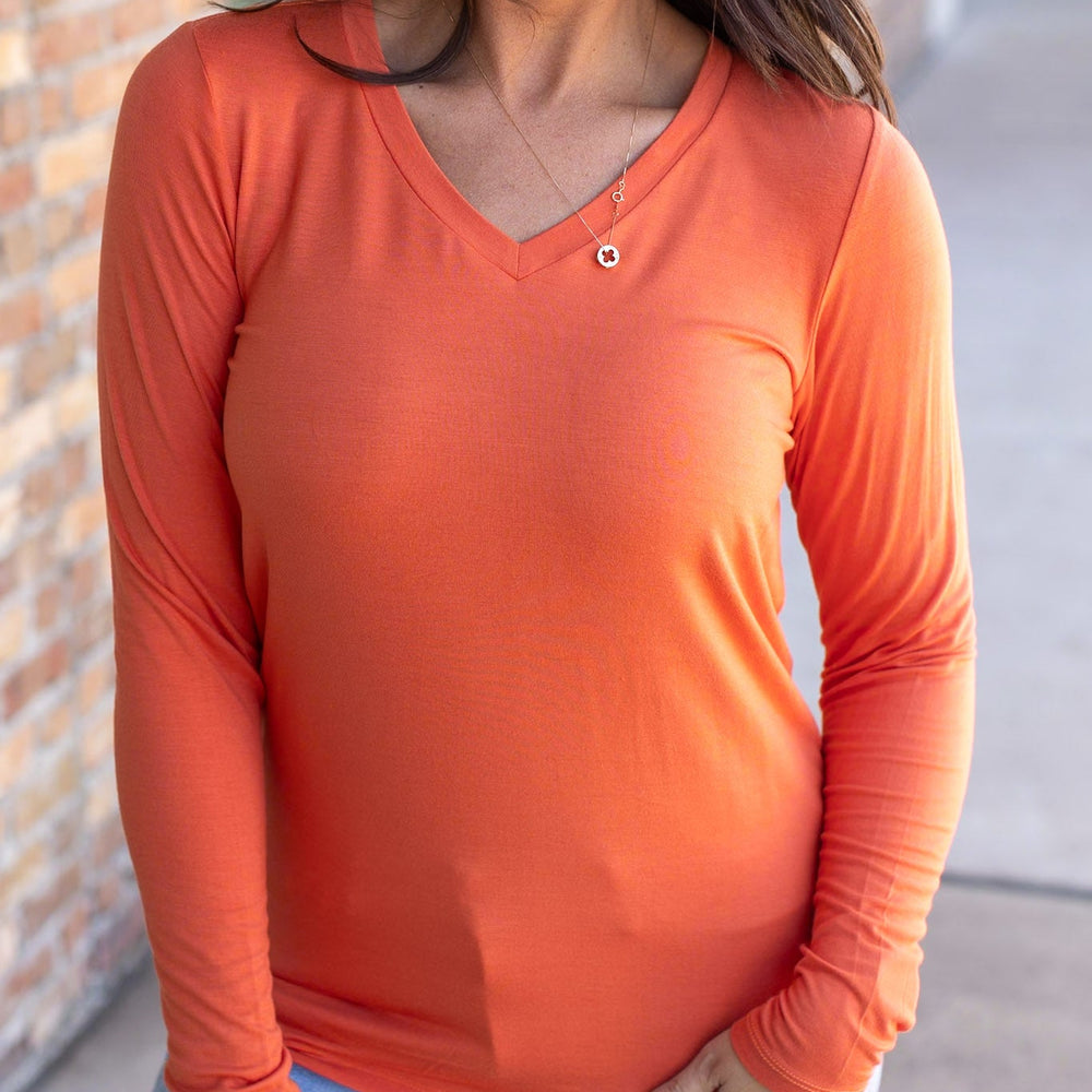 
                      
                        Larissa Long Sleeve - Pumpkin
                      
                    