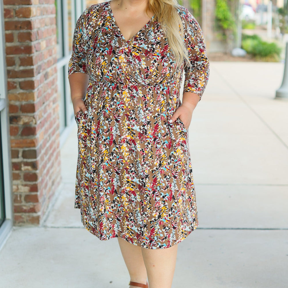 
                      
                        Taylor Dress - Mocha Floral
                      
                    