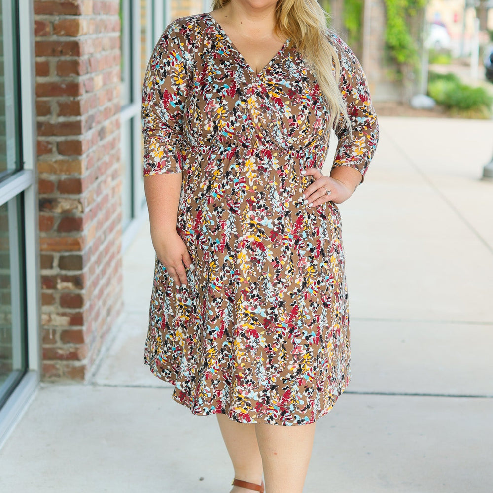 
                      
                        Taylor Dress - Mocha Floral
                      
                    