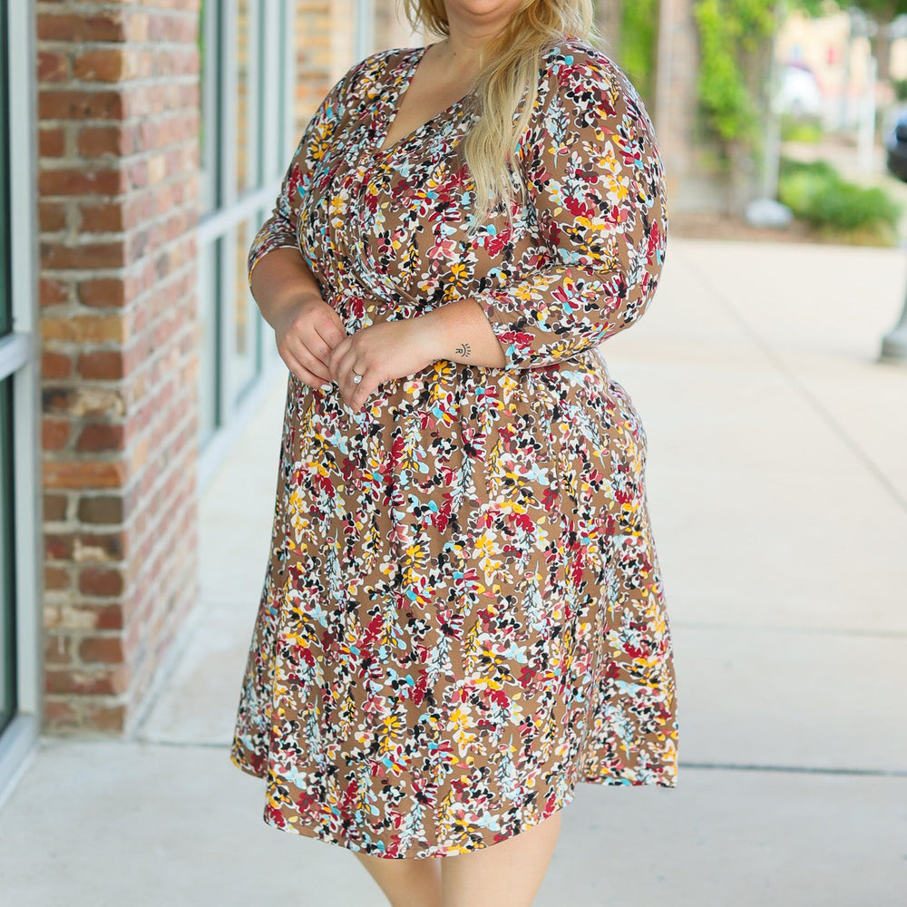 
                      
                        Taylor Dress - Mocha Floral
                      
                    