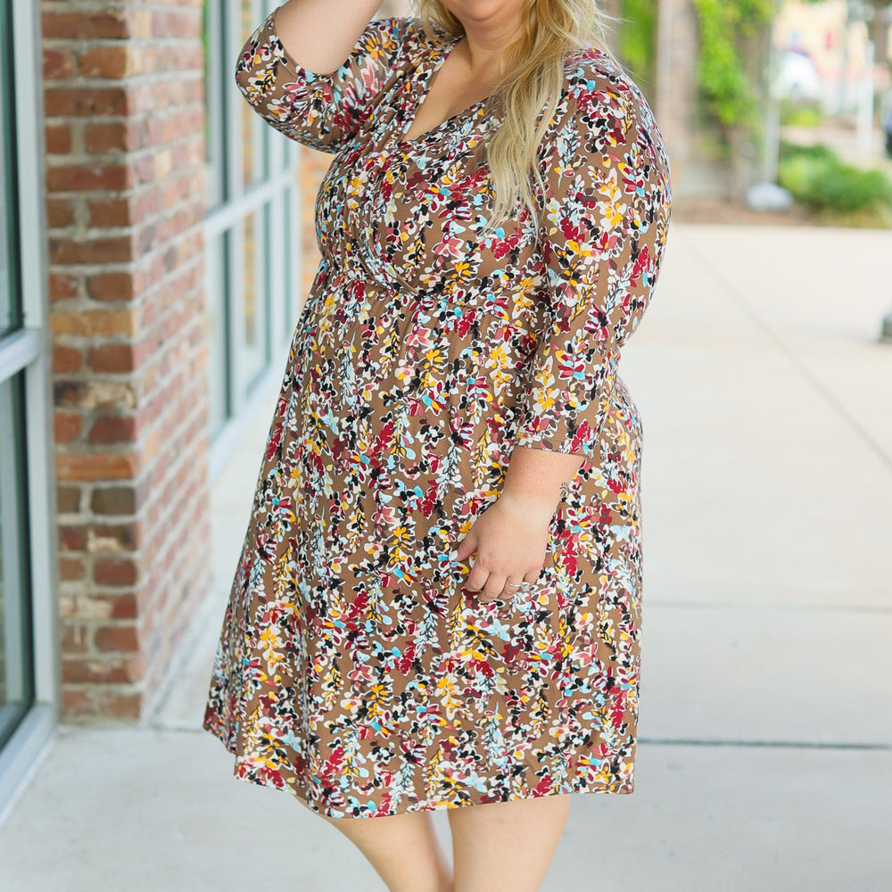 
                      
                        Taylor Dress - Mocha Floral
                      
                    