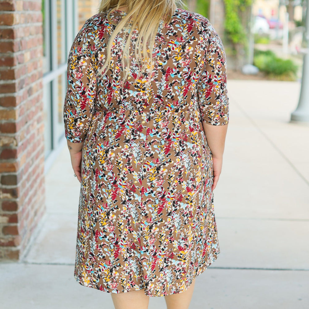 
                      
                        Taylor Dress - Mocha Floral
                      
                    