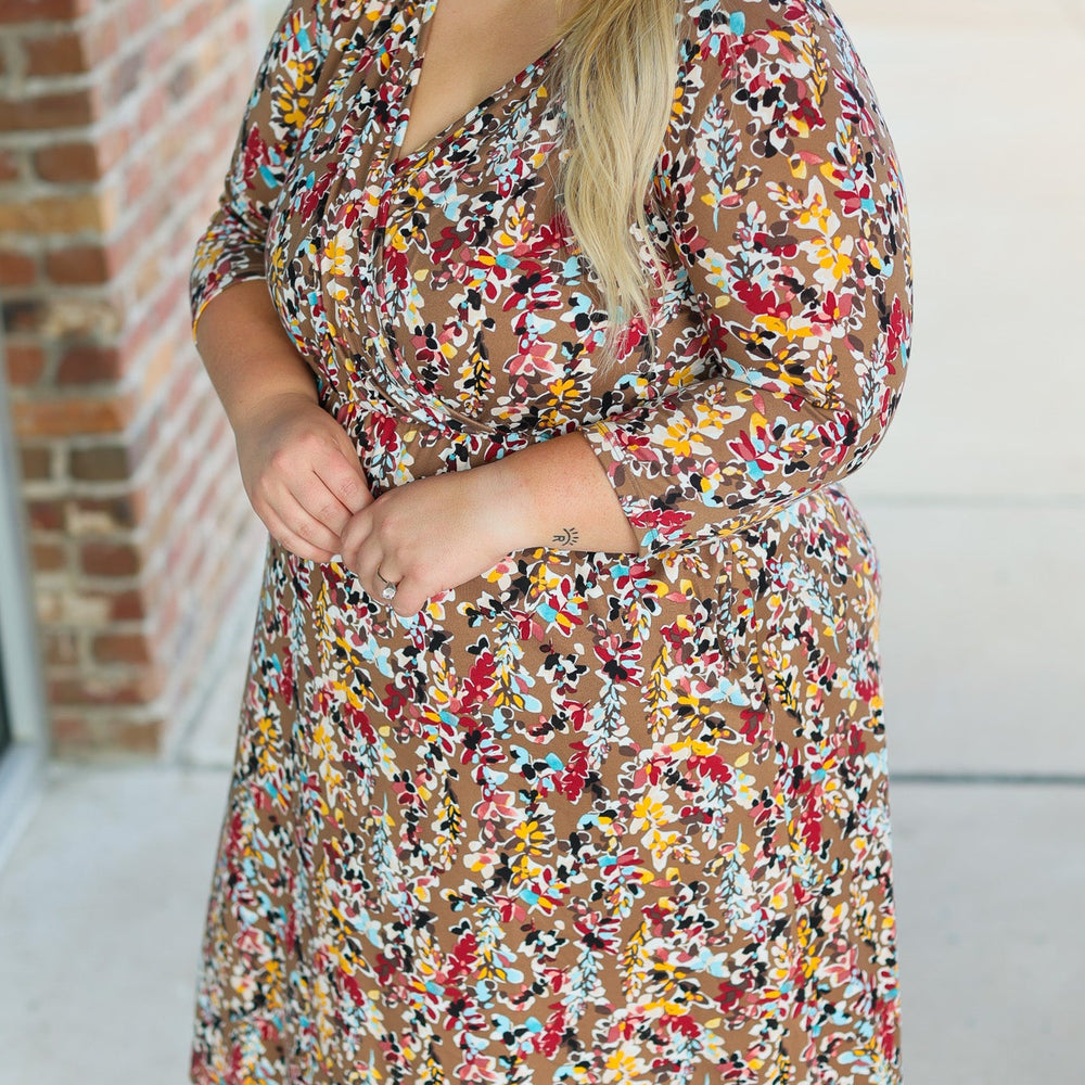 
                      
                        Taylor Dress - Mocha Floral
                      
                    