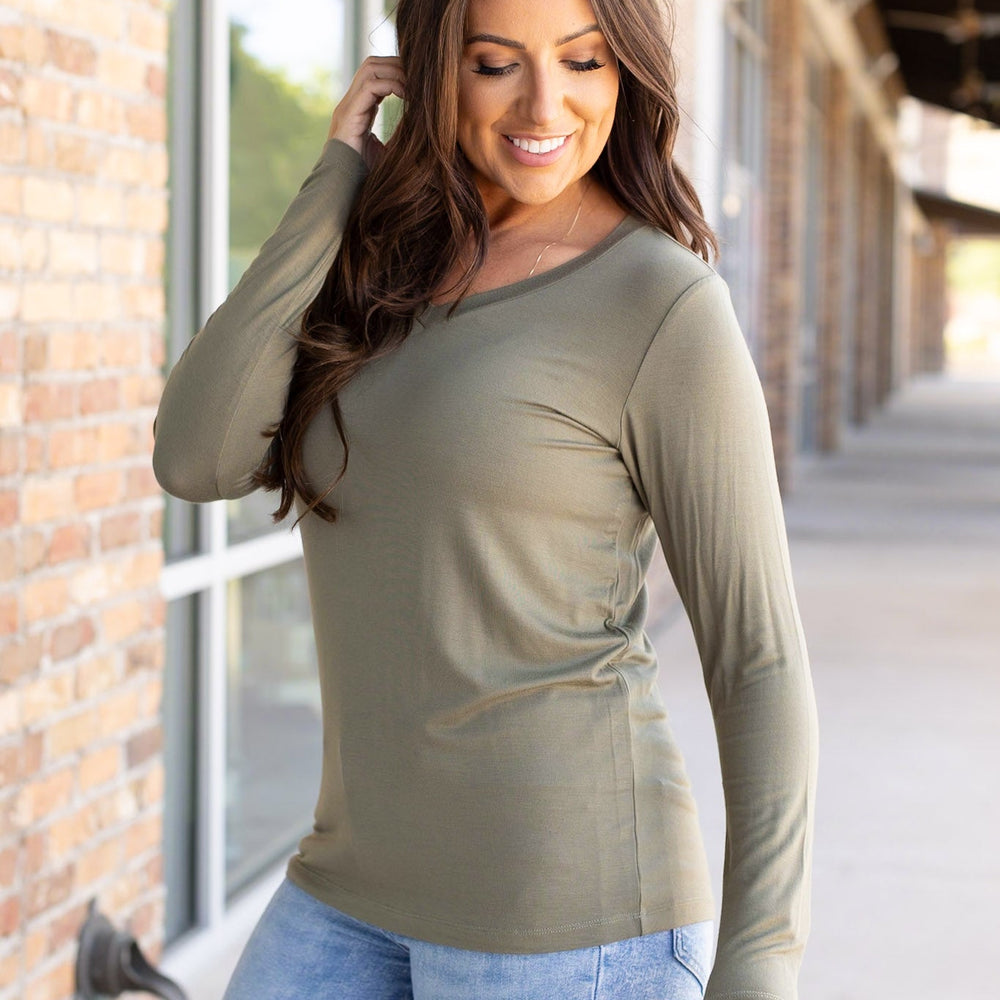 
                      
                        Larissa Long Sleeve - Olive
                      
                    