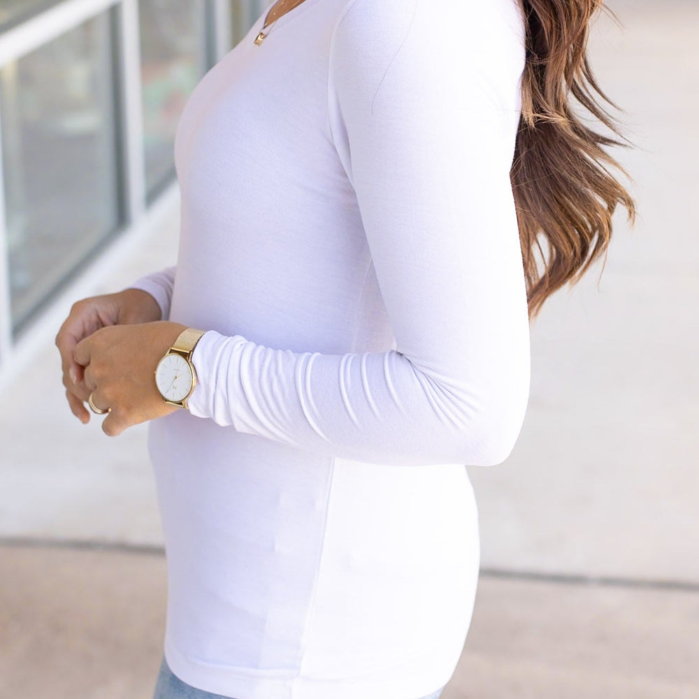 
                      
                        Larissa Long Sleeve - White
                      
                    