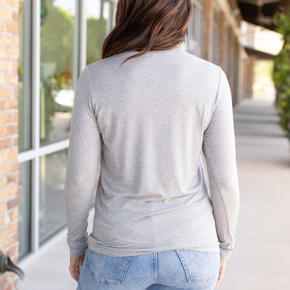 
                      
                        Larissa Long Sleeve - Light Grey
                      
                    