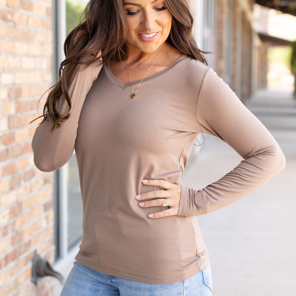 
                      
                        Larissa Long Sleeve - Mocha
                      
                    