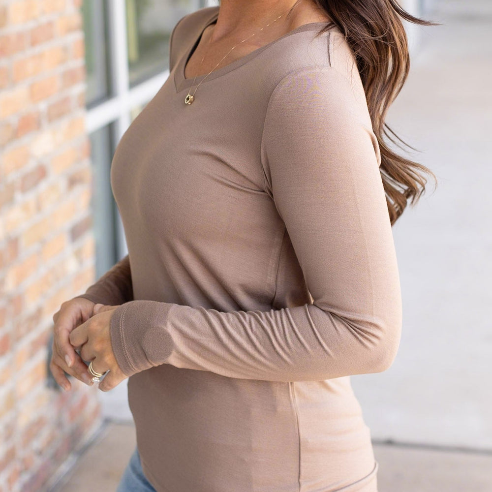 
                      
                        Larissa Long Sleeve - Mocha
                      
                    