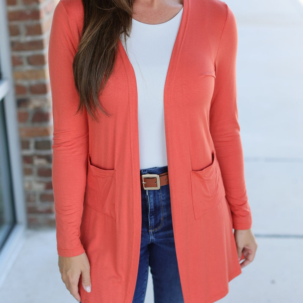 
                      
                        Classic Cardigan - Pumpkin
                      
                    