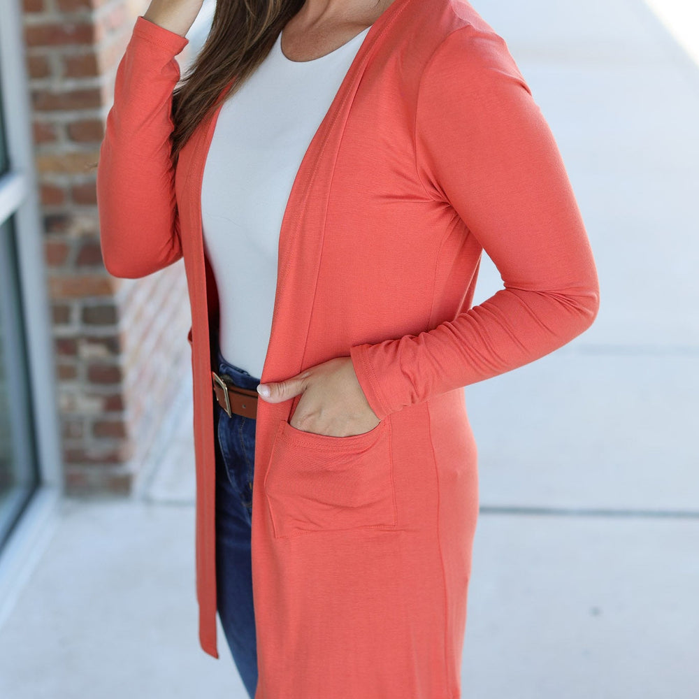 
                      
                        Classic Cardigan - Pumpkin
                      
                    