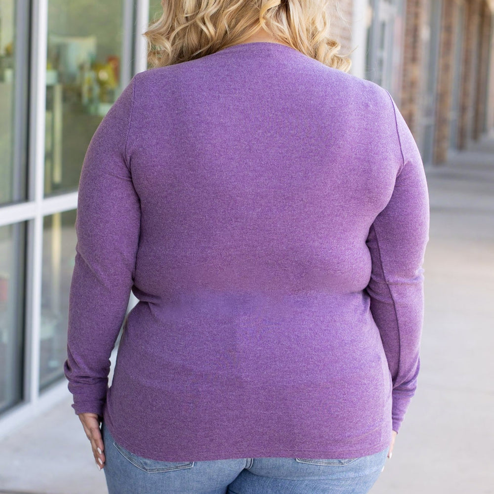 
                      
                        Leah Long Sleeve Top - Purple
                      
                    