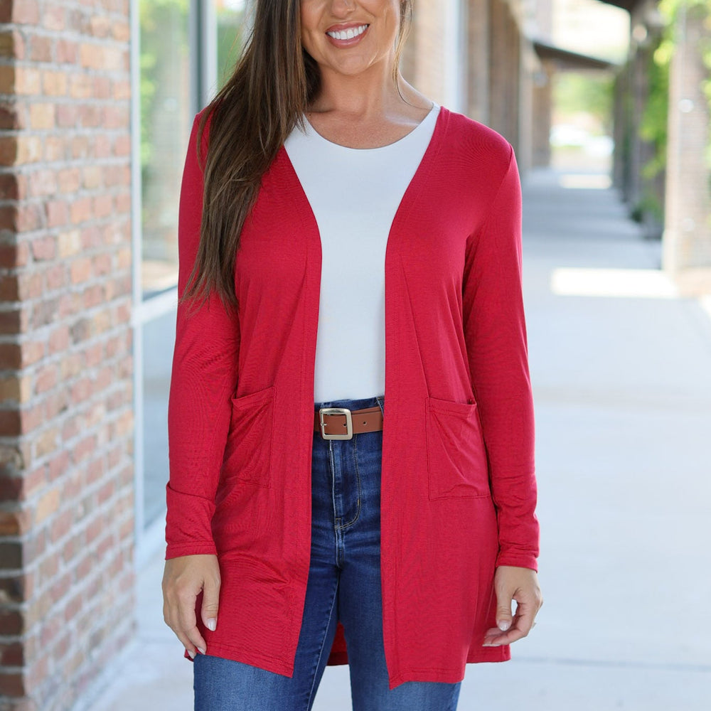 
                      
                        Classic Cardigan - Red
                      
                    