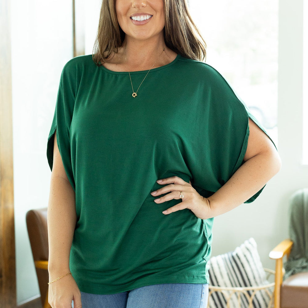 
                      
                        Darcy Dolman Top - Forest Green
                      
                    