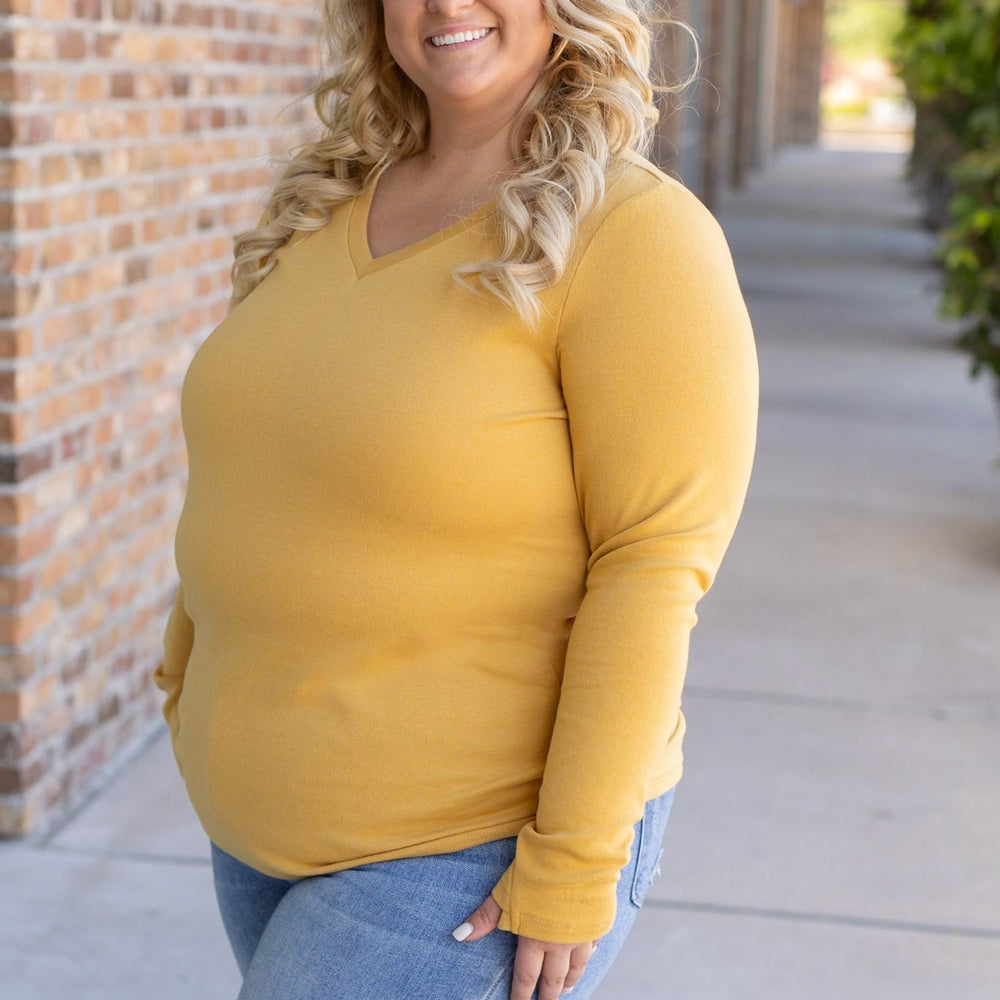 
                      
                        Leah Long Sleeve Top - Mustard
                      
                    