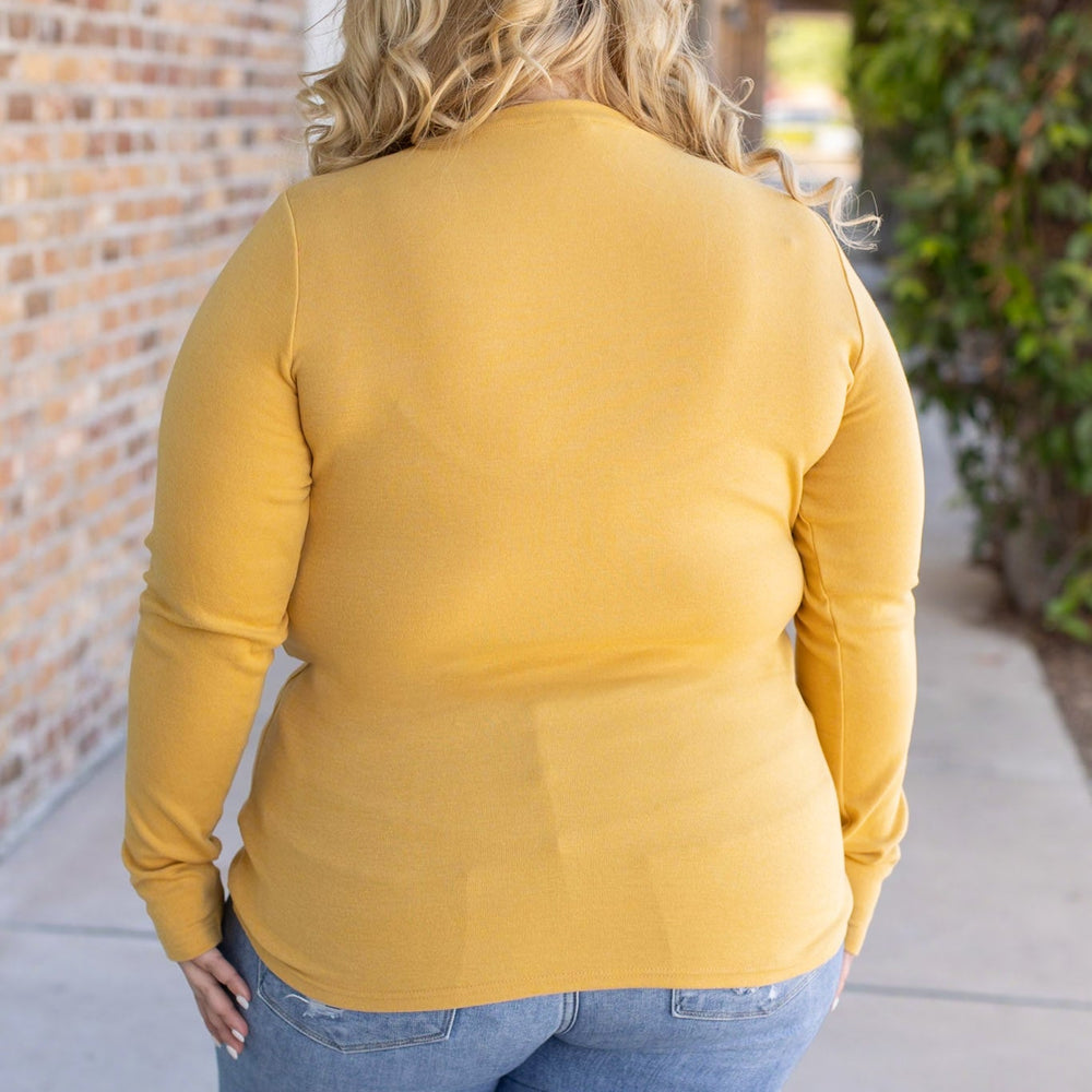 
                      
                        Leah Long Sleeve Top - Mustard
                      
                    