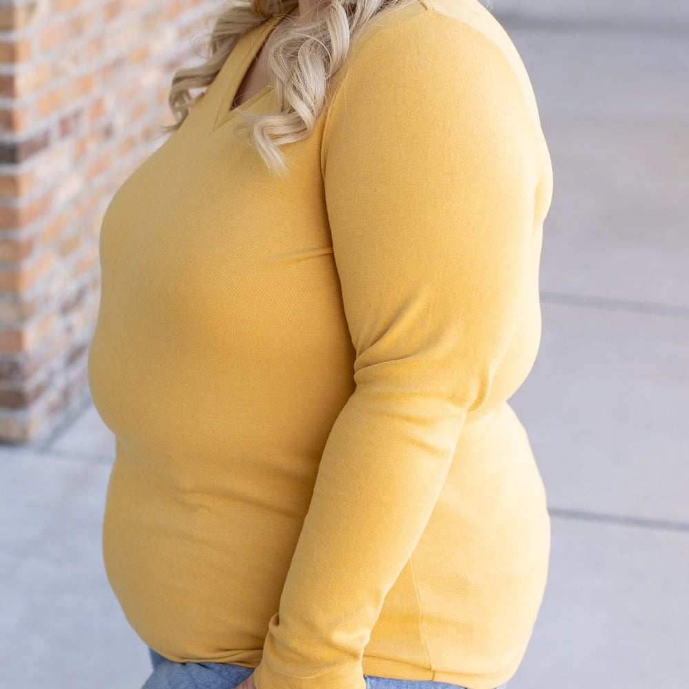 
                      
                        Leah Long Sleeve Top - Mustard
                      
                    