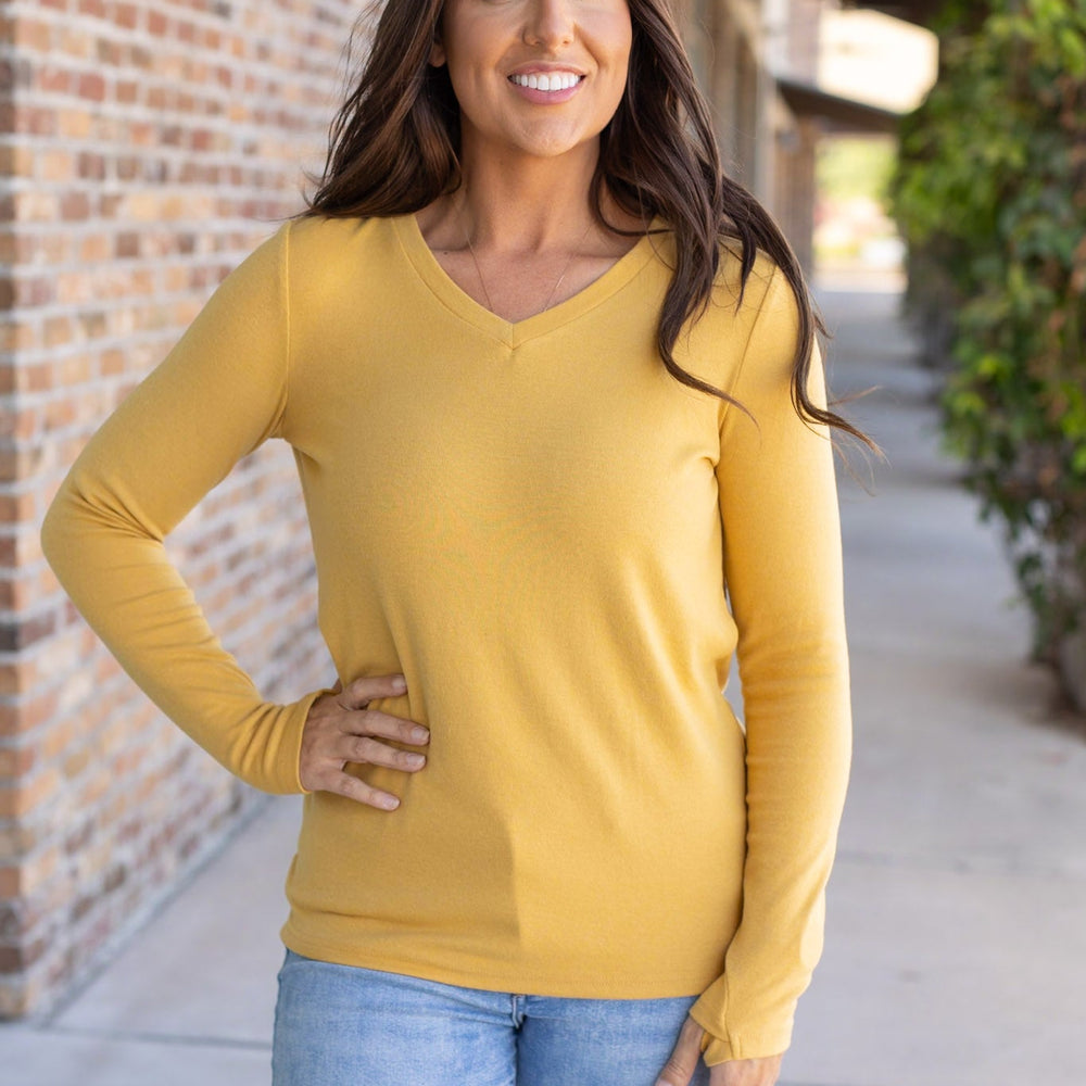 
                      
                        Leah Long Sleeve Top - Mustard
                      
                    