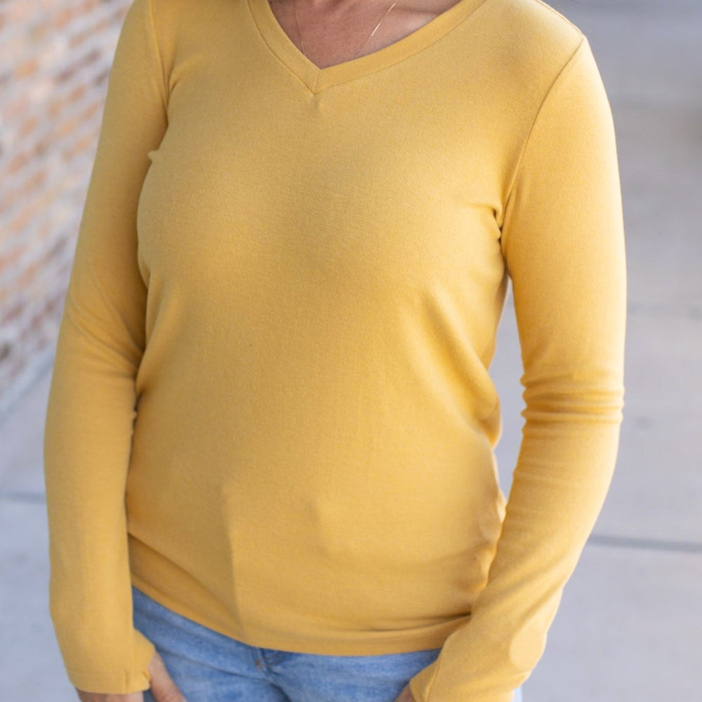 
                      
                        Leah Long Sleeve Top - Mustard
                      
                    