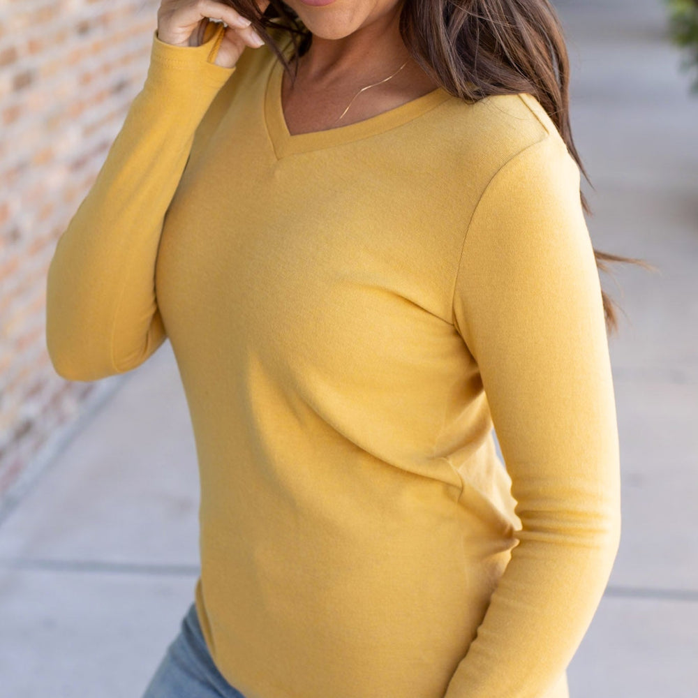 
                      
                        Leah Long Sleeve Top - Mustard
                      
                    